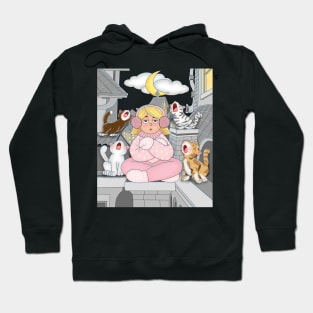 Cold Night With Cat Meowings Hoodie